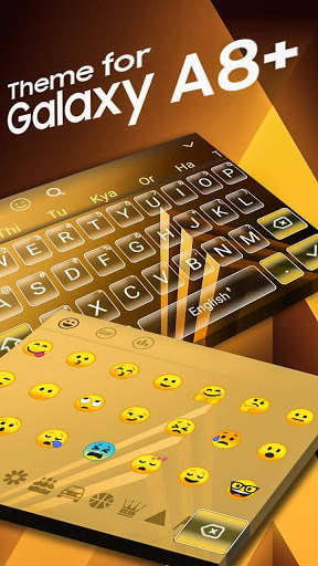 Keyboard for Galaxy A8 plus Gold screenshot 5