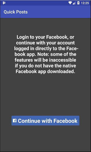 Quick Posts for Facebook स्क्रीनशॉट 1