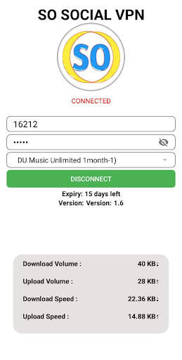 SO SOCIAL VPN screenshot 1