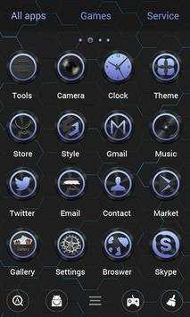 Black V Launcher Theme screenshot 3