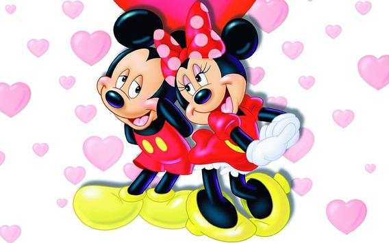 Cute Wallpaper Mickey and Minnie Mouse HD screenshot 1