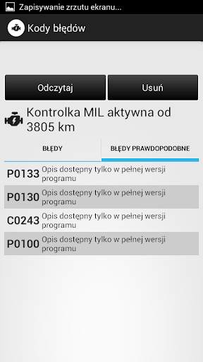 AutoDiagnoza LITE (OBDII ELM) screenshot 3
