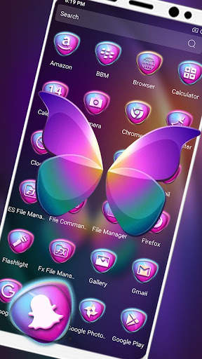 Colorful Butterfly Theme screenshot 2