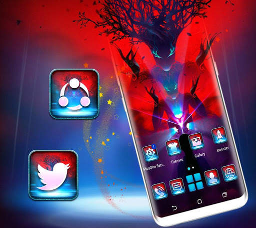 Silhouette Tree Man Theme screenshot 3