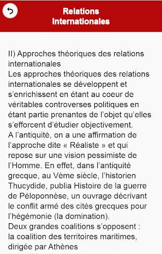 Cours de Relations Internationales screenshot 3