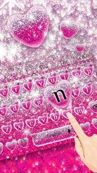 Pink Glitter Love Heart screenshot 2