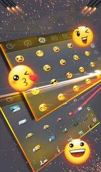 Yellow Transformer Car Keyboard Theme screenshot 4