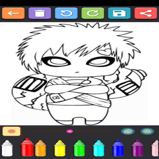 Coloring Ninja Konoha screenshot 3