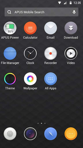 Black simple business -APUS Launcher free theme screenshot 5
