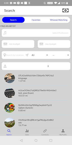 Artist Connect App screenshot 1