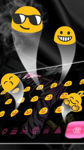 Pink Crook pistol Keyboard Theme screenshot 3