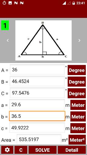 Trigonometry Calculator ( Triangle ) screenshot 4