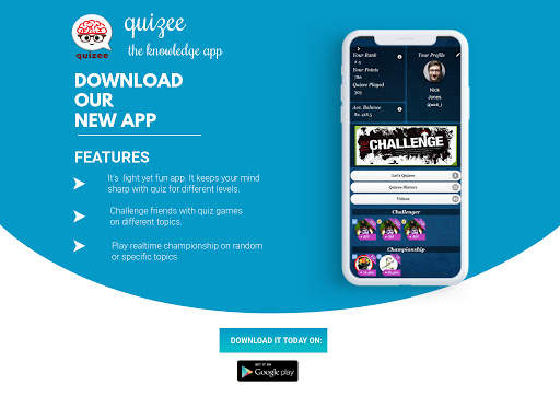 quizee - the knowledge app screenshot 1