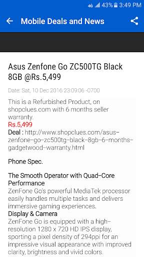 Mobile Deals and Tech News screenshot 2