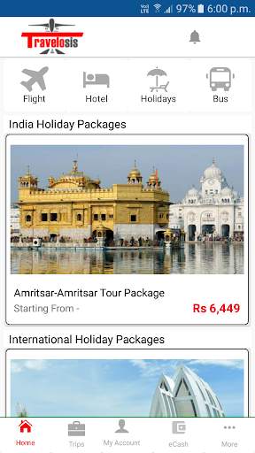 Travelosis - Flights, Hotels, Package & Bus screenshot 1