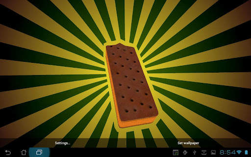 Ice Cream Sandwich 3D Live Wallpaper screenshot 4