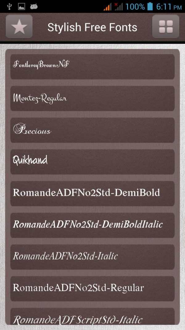 Stylish Free Fonts screenshot 1
