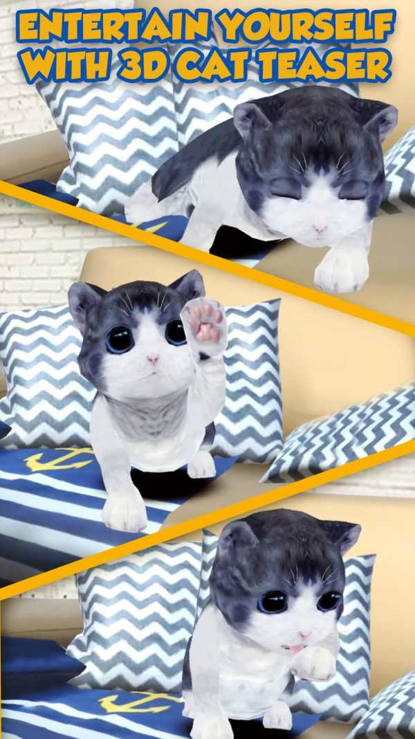3D Cat Teaser Live Wallpaper screenshot 4