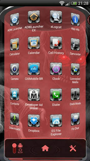 Next Launcher Skull Theme screenshot 2