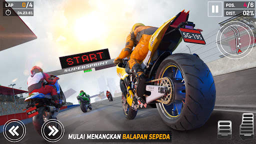 Sepeda Balap Game Motor 3d screenshot 4
