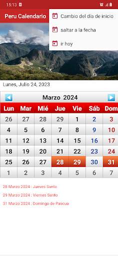 Peru Calendario 2023 screenshot 3