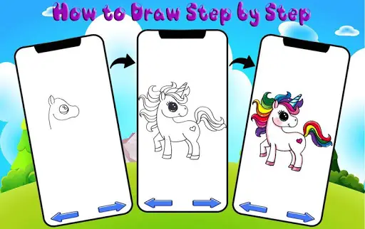 How to Draw Unicorn - Learn Drawing screenshot 1