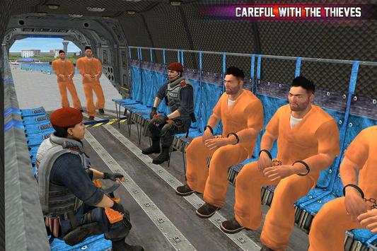 Prison Bus Carrier Addictive Helicopter Transport screenshot 7