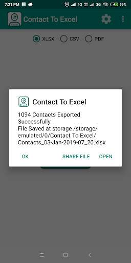 Contact To Excel screenshot 3