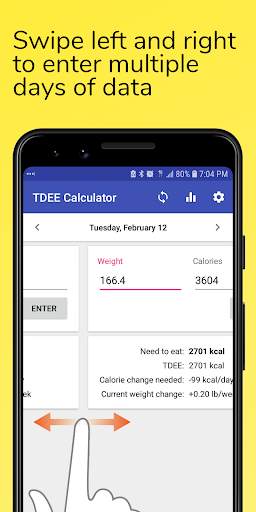 Adaptive TDEE Calculator 1 تصوير الشاشة