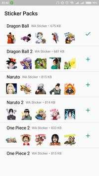 Anime Stikers for WhatsApp screenshot 1