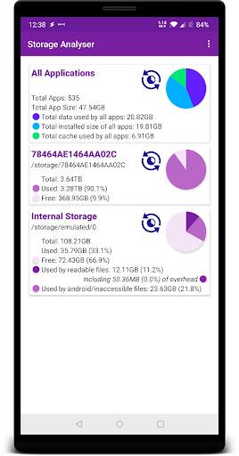 Storage Analyser screenshot 1