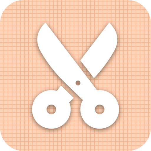 Cut paste photo icon