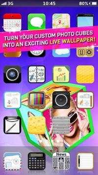 3D Photo Cube Live Wallpaper screenshot 2