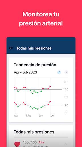 BP Passport: Free blood pressure   diabetes chart screenshot 1