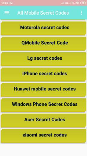 All Mobile Secret Codes скриншот 7
