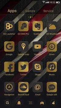 Golden  GO Launcher Theme screenshot 3