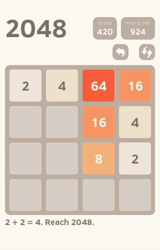2048 screenshot 1