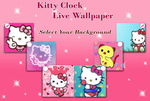 Kitty Clock Live Wallpaper screenshot 1