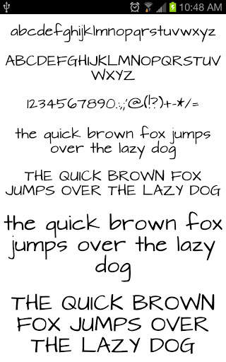 Hand per FlipFont gratis screenshot 1