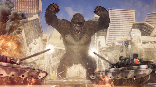 The Angry Gorilla Monster Hunter- Godzilla Games screenshot 1