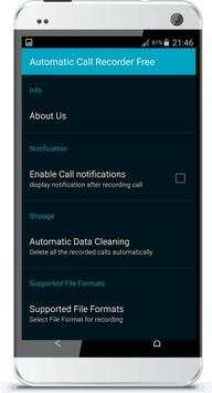 Automatic Call Recorder Free screenshot 4