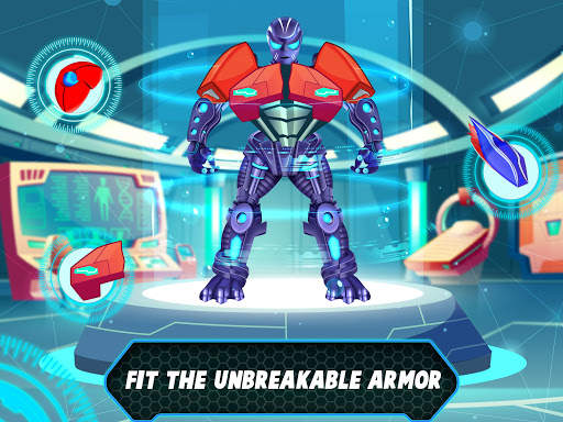 Super Hero Runner- Robot Games screenshot 9