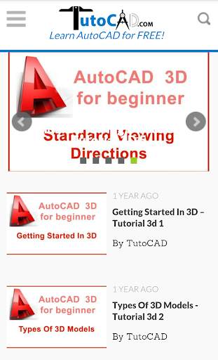 AutoCAD tutorials 2D/3D - Learn AutoCAD for free screenshot 5