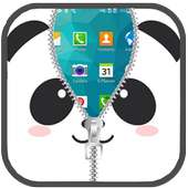 Panda Lock Screen Zipper on 9Apps