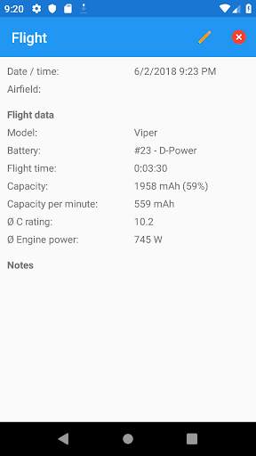 RC Flite Log screenshot 7