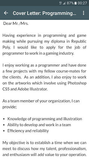 CV and Cover Letter screenshot 3