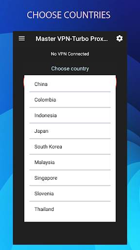 Master VPN-Turbo Proxy Unlimited Vpn screenshot 6