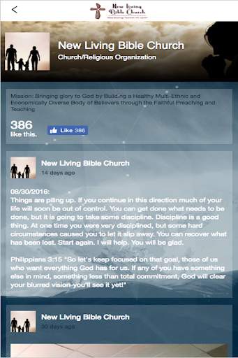 New Living Bible Church screenshot 2
