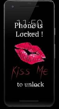 Kiss Me To Unlock HD Lock Screen 1 تصوير الشاشة
