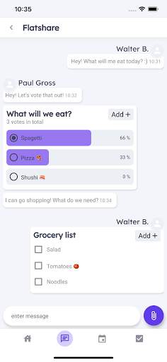 Shared Calendar, Grocery List, Tasks & Chat - Omes screenshot 1